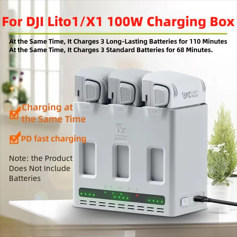 Drone Battery Smart - DJI LITO 1/X1 드론 배터리용 100W