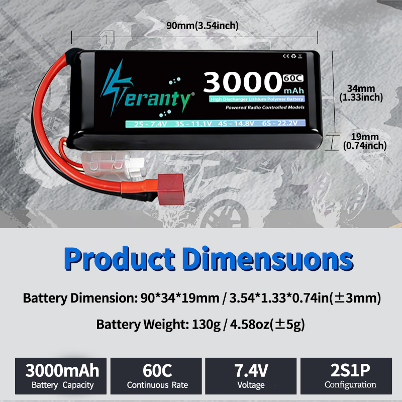 테란티 2S 3000mAh 리포 배터리 7.4V 60C - Drone Battery 3S 리뷰 및 가격